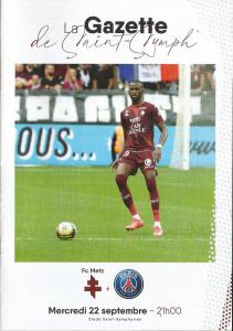 2021-09-22 : FCM – PSG 2021/2022 – programme en pdf