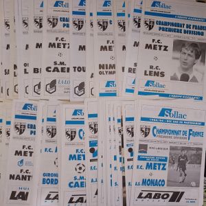 Programmes Matchs FC Metz de 1990/91 à 1994/95