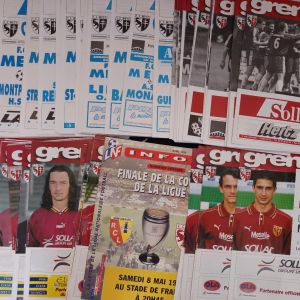 Programmes Matchs FC Metz de 1995/96 à 1999/2000