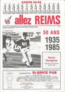 1985-10-18 : SdR-EAG 1985/86 – programme en pdf