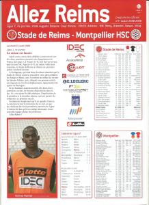 2008-08-22 : SdR-MHSC 2008/09 – programme en pdf