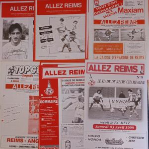 Programmes Matchs Stade de Reims de 1990/91 à 1999/2000